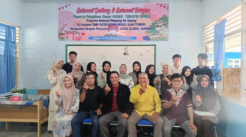 SMK Kesehatan Genus Bukittinggi Buka Kelas Tokutei Gino, Siap Kirim Pekerja Terampil ke Jepang